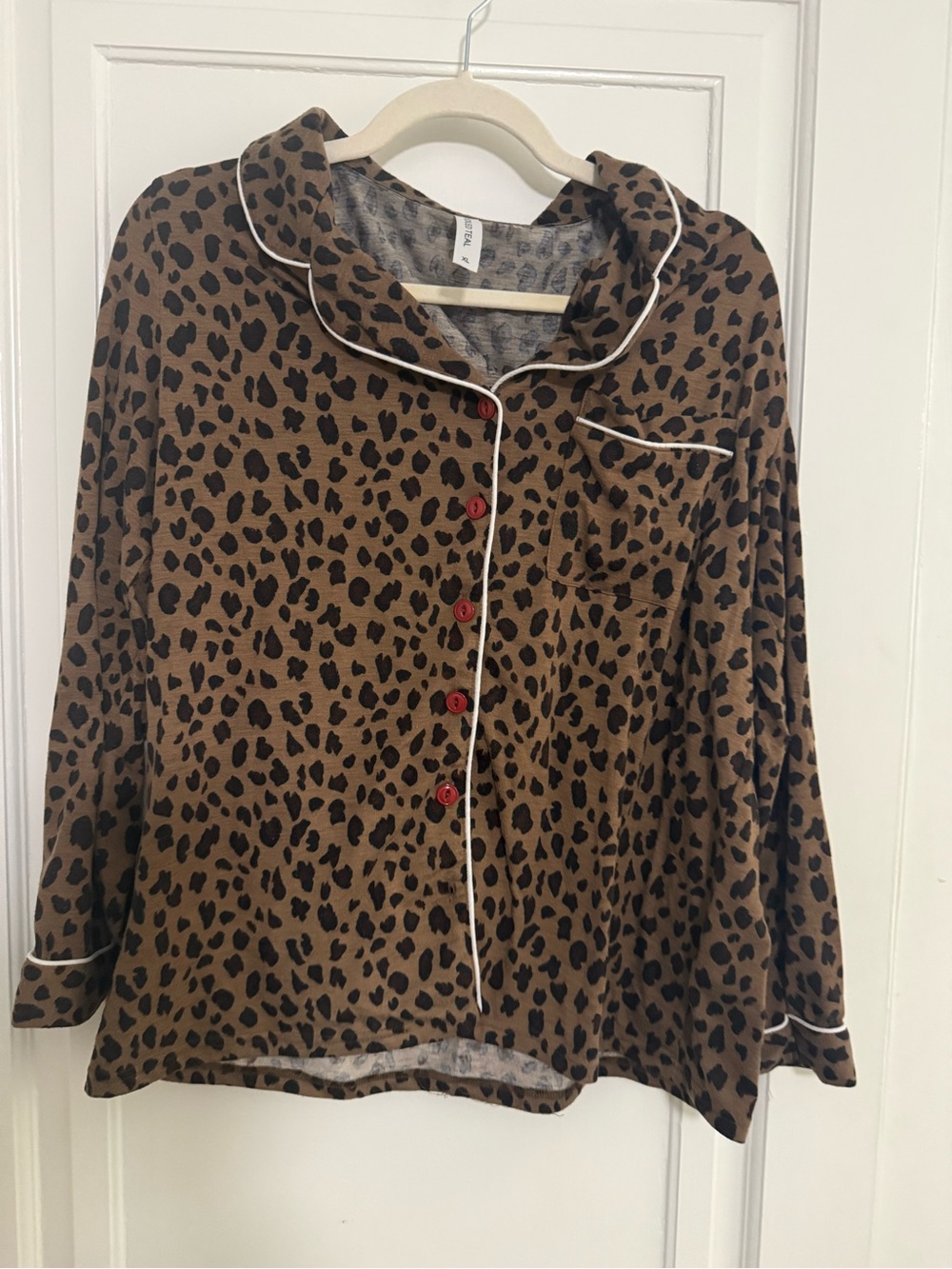 Tickled Teal Leopard Pajama Set